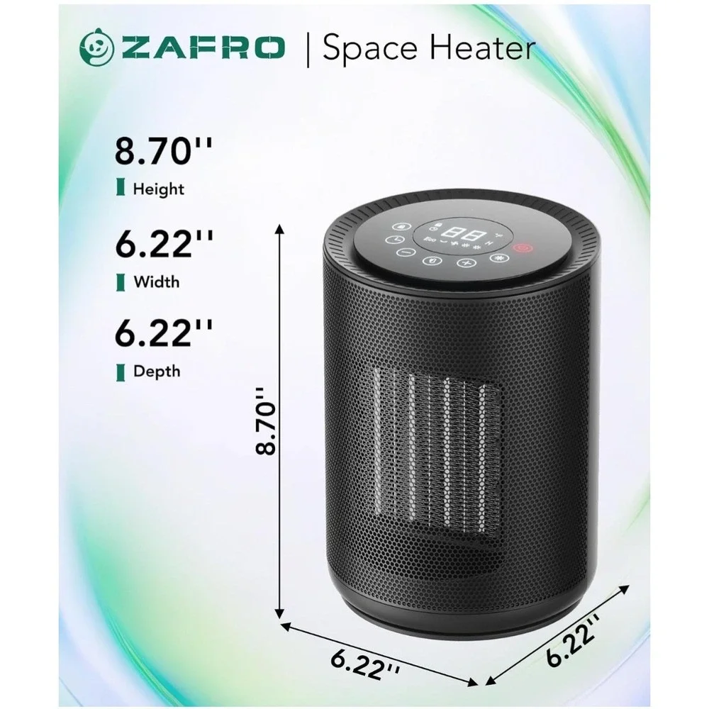 Space Heater for Indoor Use, Portable Electric Heaters with Digital Display and